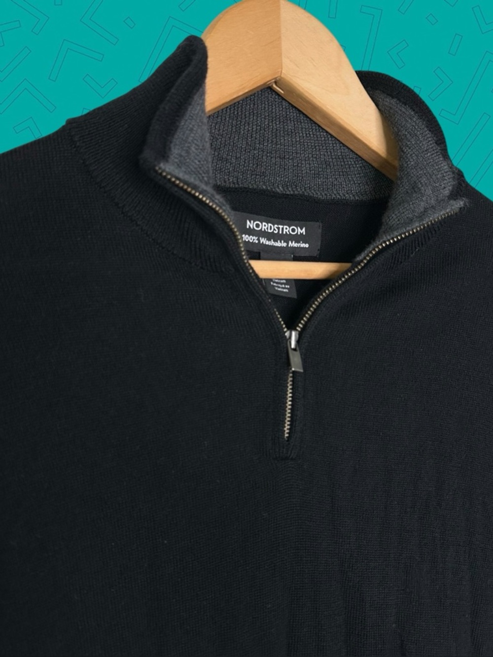 Nordstrom Quarter Zip Wool Sweater